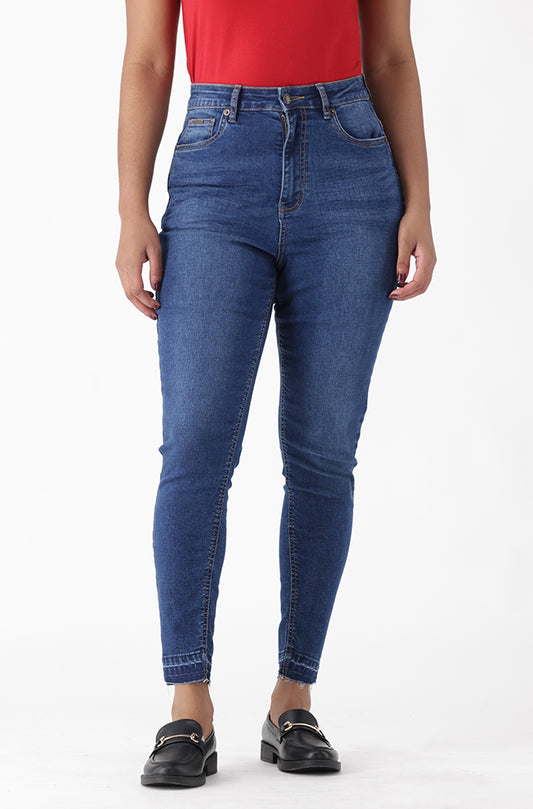 JOSIE DENIM HIGH RISE UNCLIPPED SKINNY