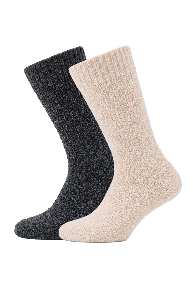 LAYNE CHENILLE SOCKS 2PK
