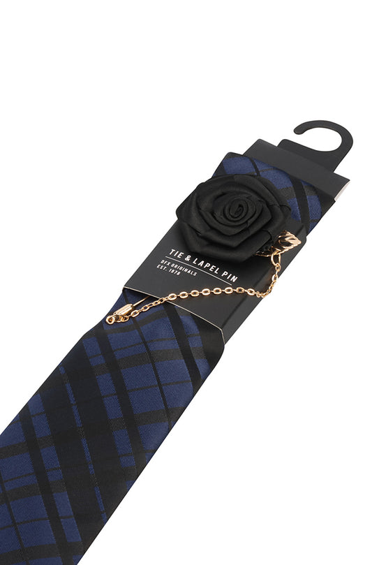 BEN TIE AND LAPEL PIN SET