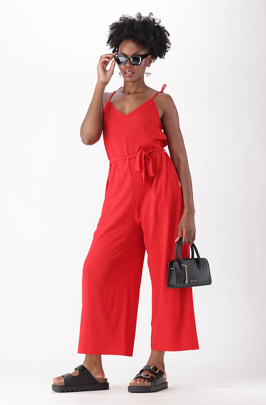BIJOU TEXTURED KNIT JUMPSUIT