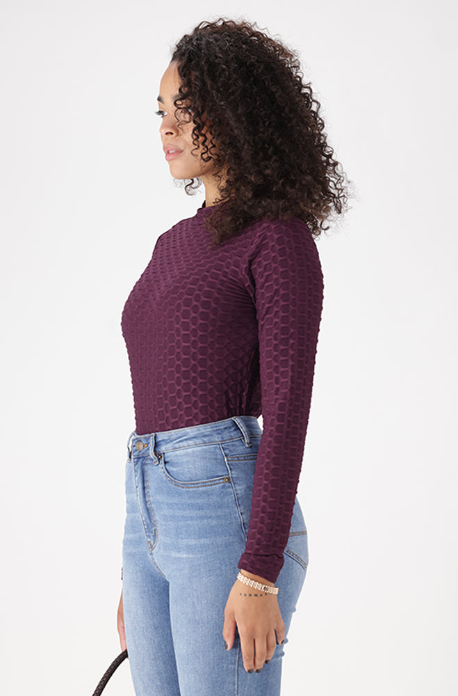 SERENA TEXTURED TURTLE NECK
