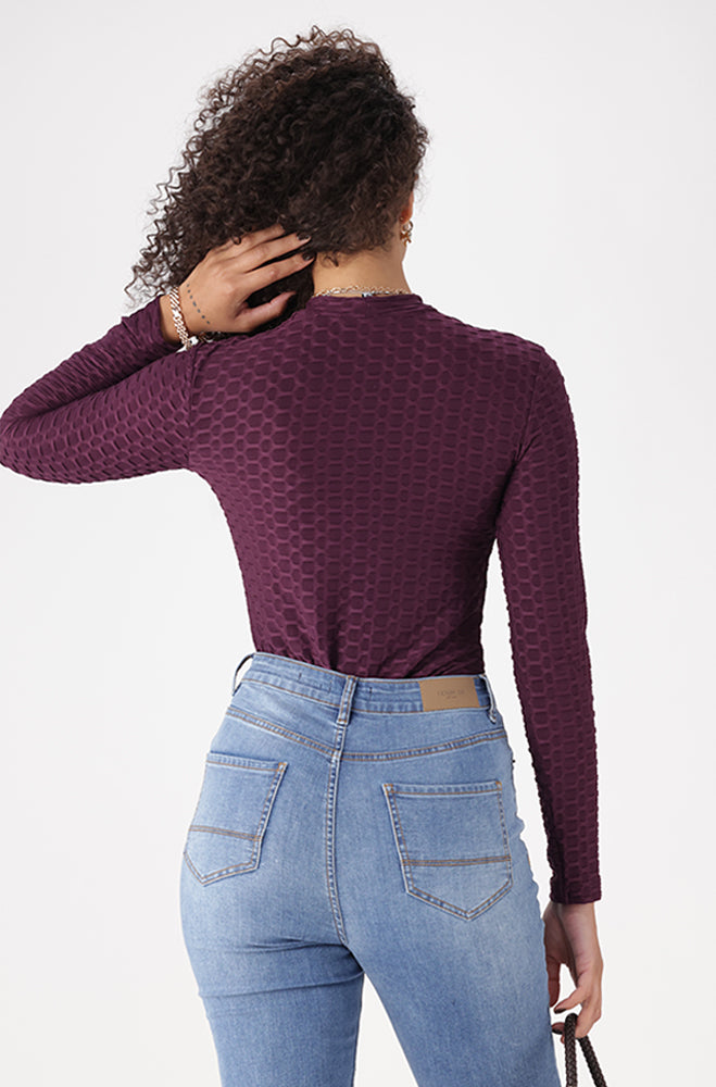 SERENA TEXTURED TURTLE NECK
