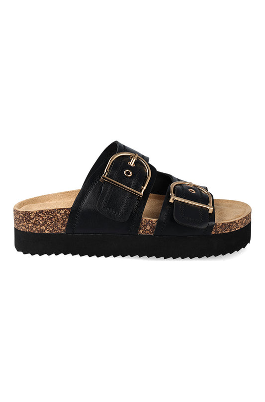 Debora Double buckle platform sandal