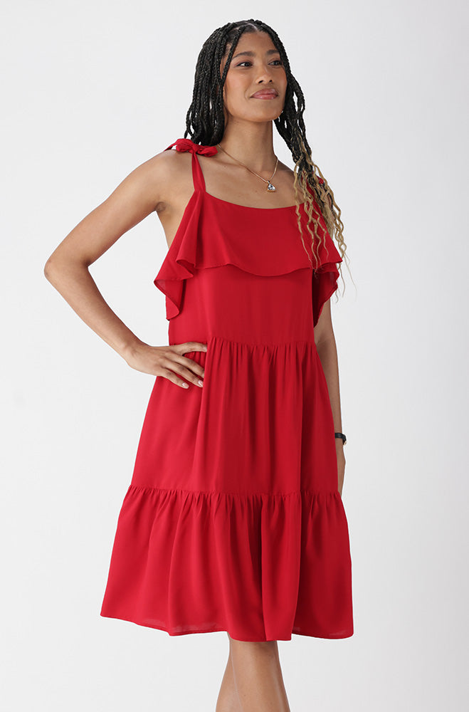 LAUREL STRAPPY TIERED DRESS