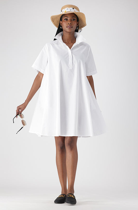 LEIGH POPLIN SHIRT DRESS