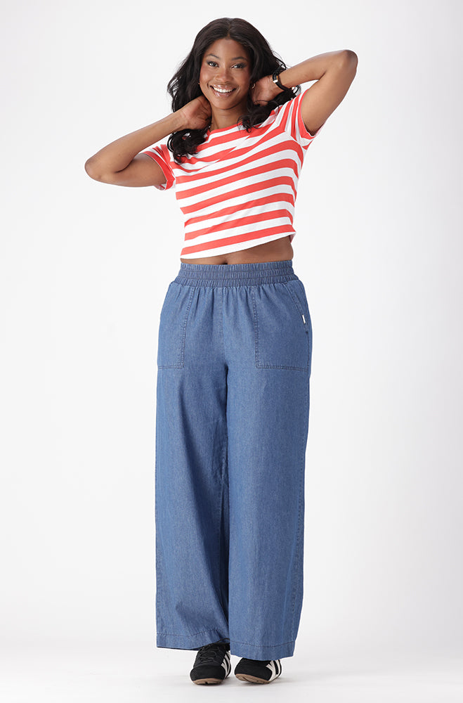 JIANNA STRIPE CROP TEE
