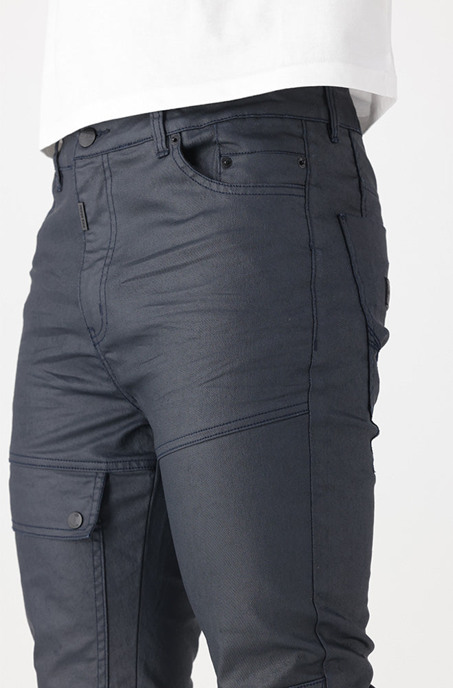 Mens | Zenvia Coated Tapered Fit Denim Jeans