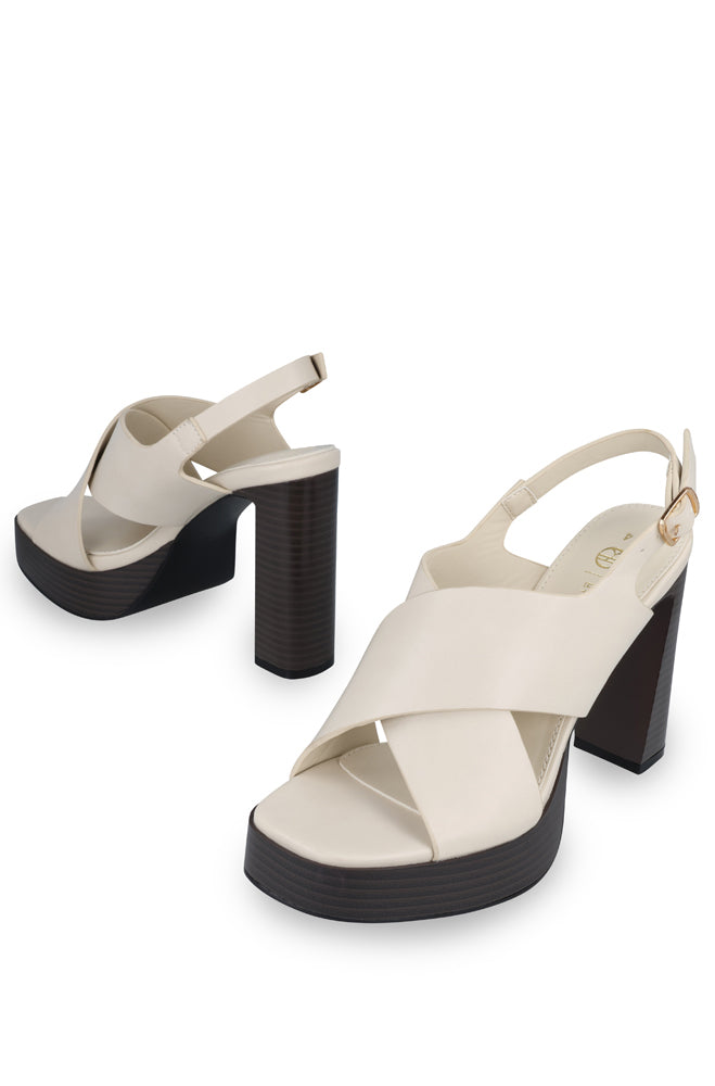 Liesl Platform cross over heel