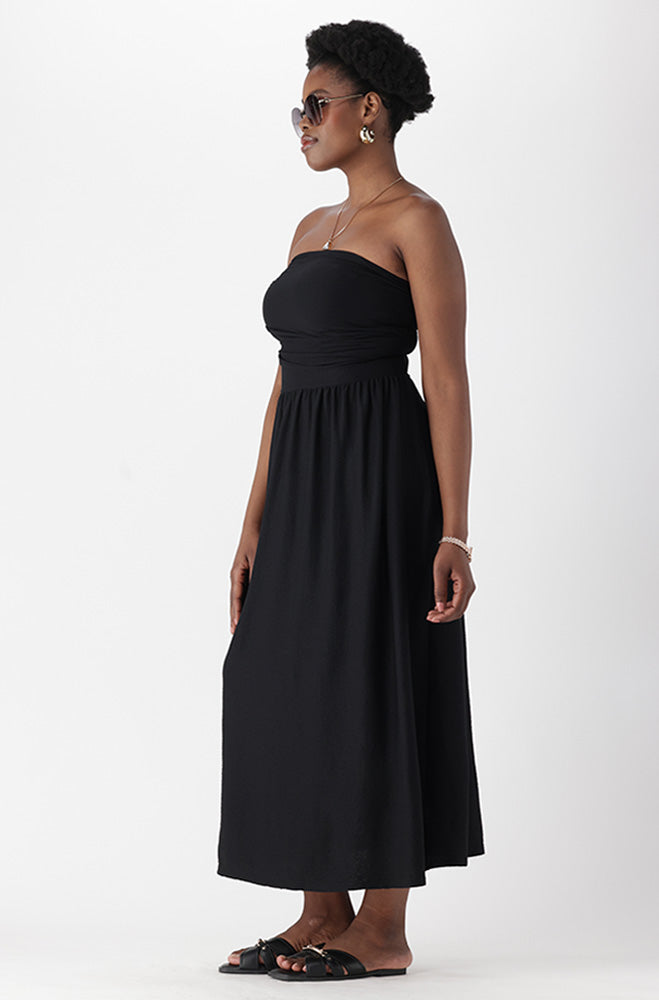 Ladies | Alia Textured Boobtube Dress Dresses