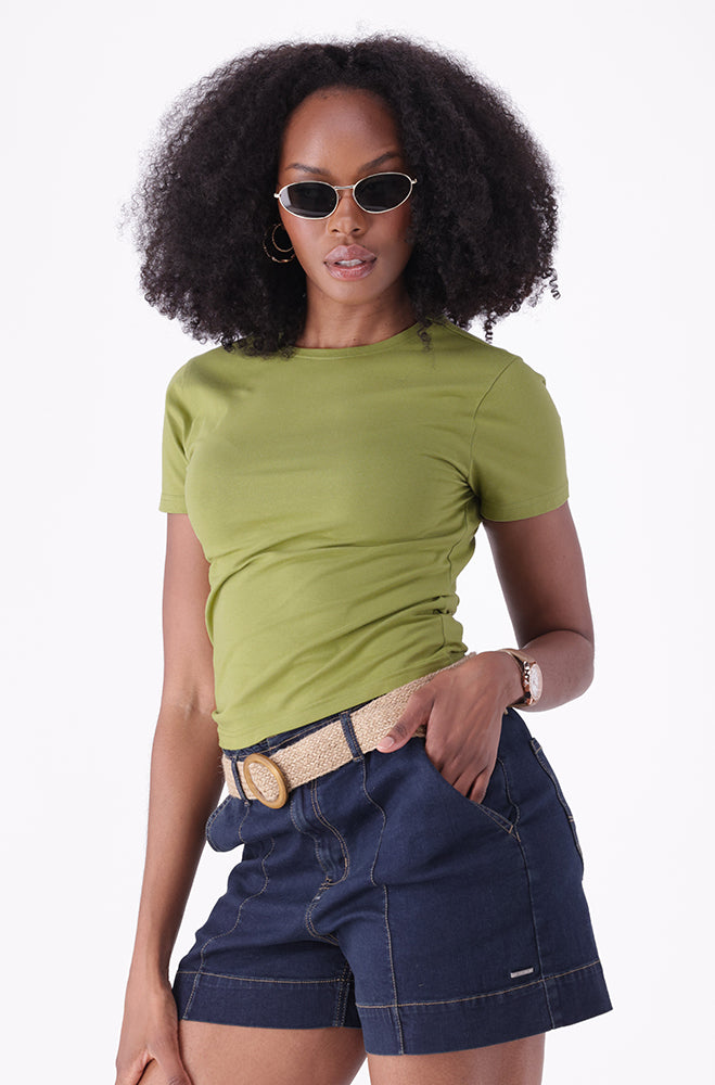 EDRA SLIM FIT BASIC TEE