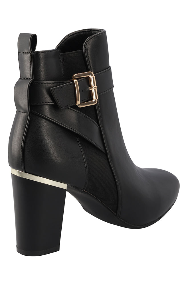 Zari Gold insert block heel