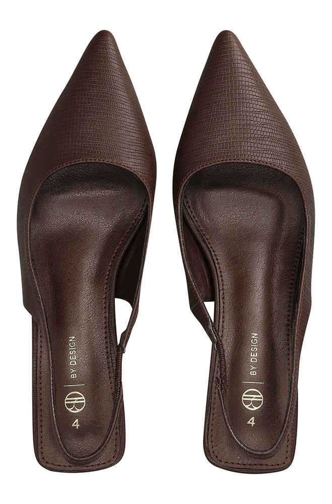 Carmen Textured kitten heel