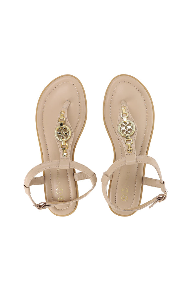 Avani Slingback toe thong sandal with trim