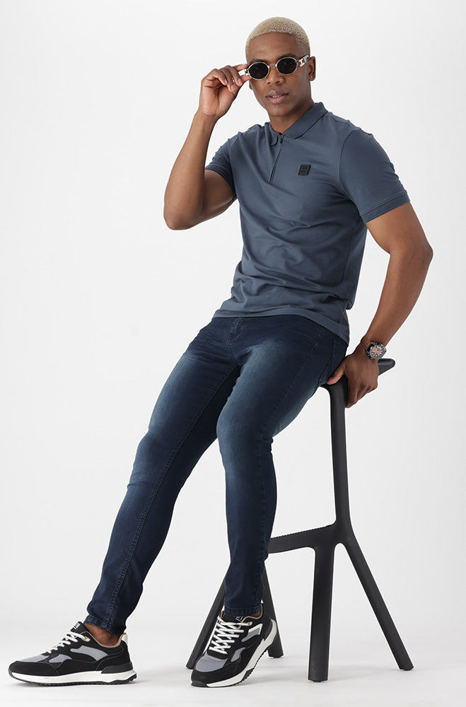Mens | Amigos Super Skinny Denim _ 164199 Dark Wash Jeans