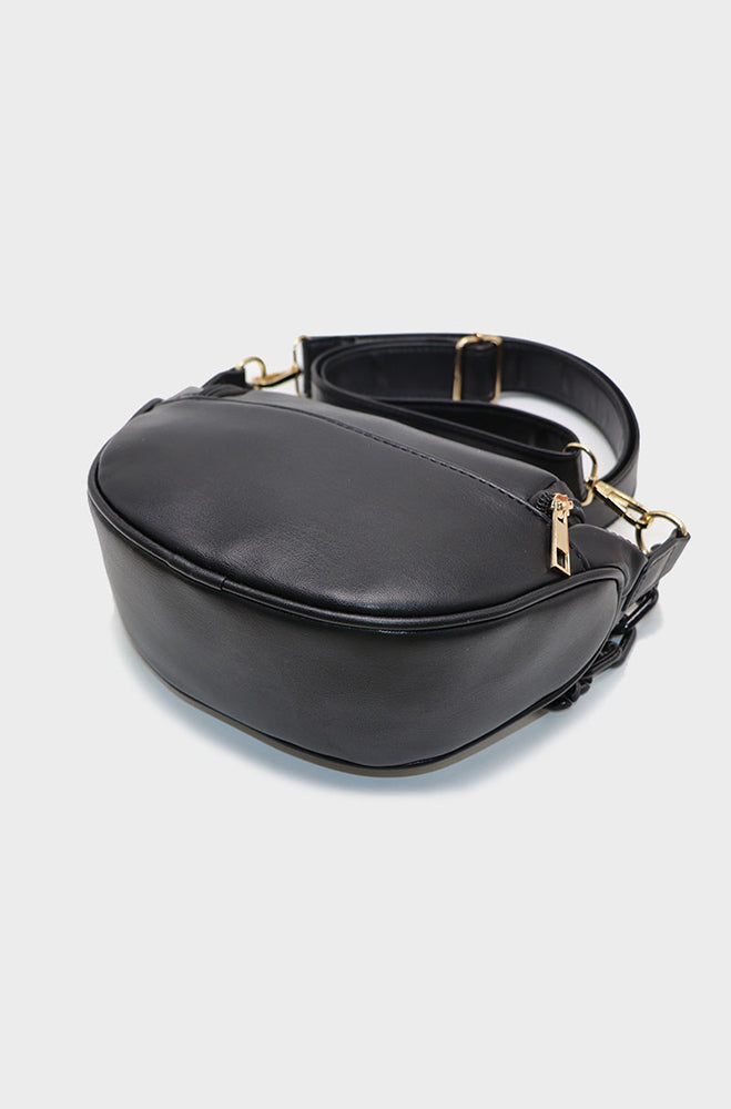 Accessories | Layla Quilted Moonbag _ 158476 Black Cross Body Bags