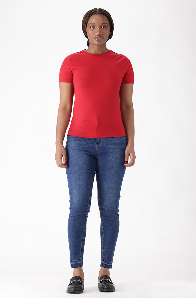 JOSIE DENIM HIGH RISE UNCLIPPED SKINNY