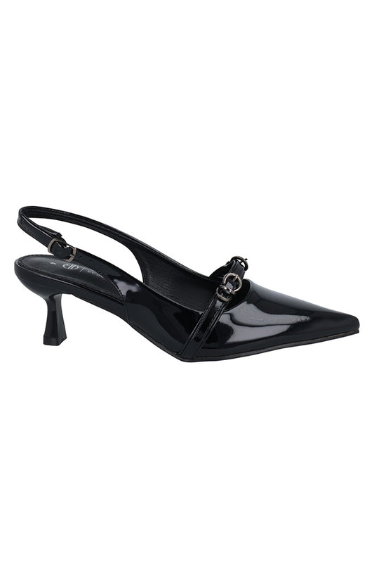 Lena patent slingback heel