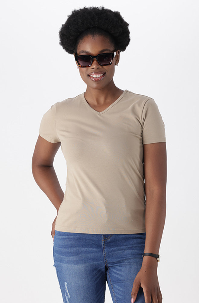 GRACE V NECK TEE