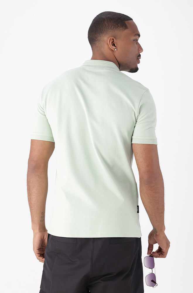 PIQUE BASIC GOLFER LT TEAL-TEAL