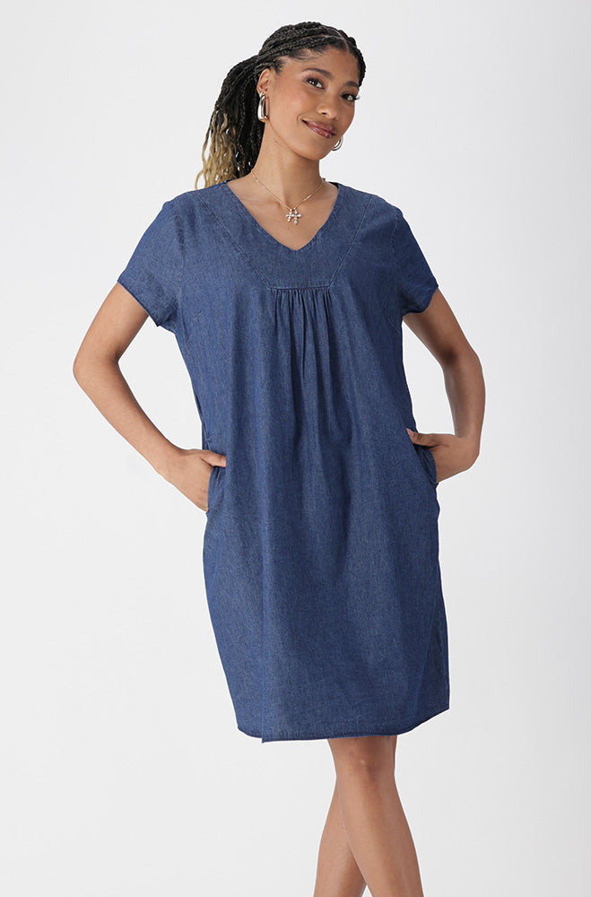 Ladies | Camilla Chambray Shift Dress Dresses