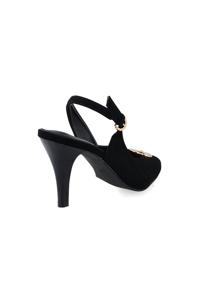 Alina Lami gold detailed sandal heel