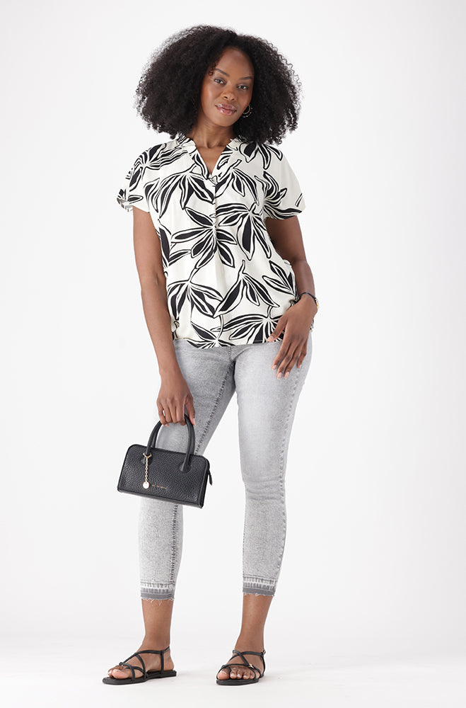 ADINA PRINTED PORTOFINO TOP