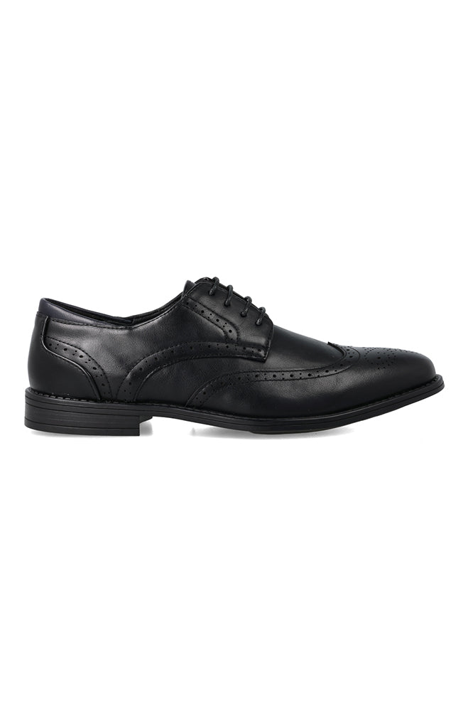 Footwear | Kade Fashion Brogue Formal _ 158772 Black Flats