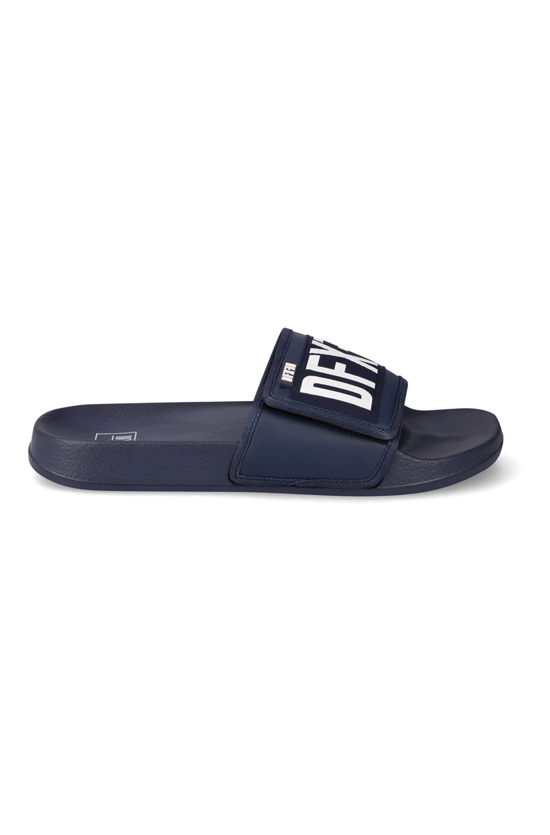 Footwear | Vincent Velcro Slide _ 163656 Navy Sandals