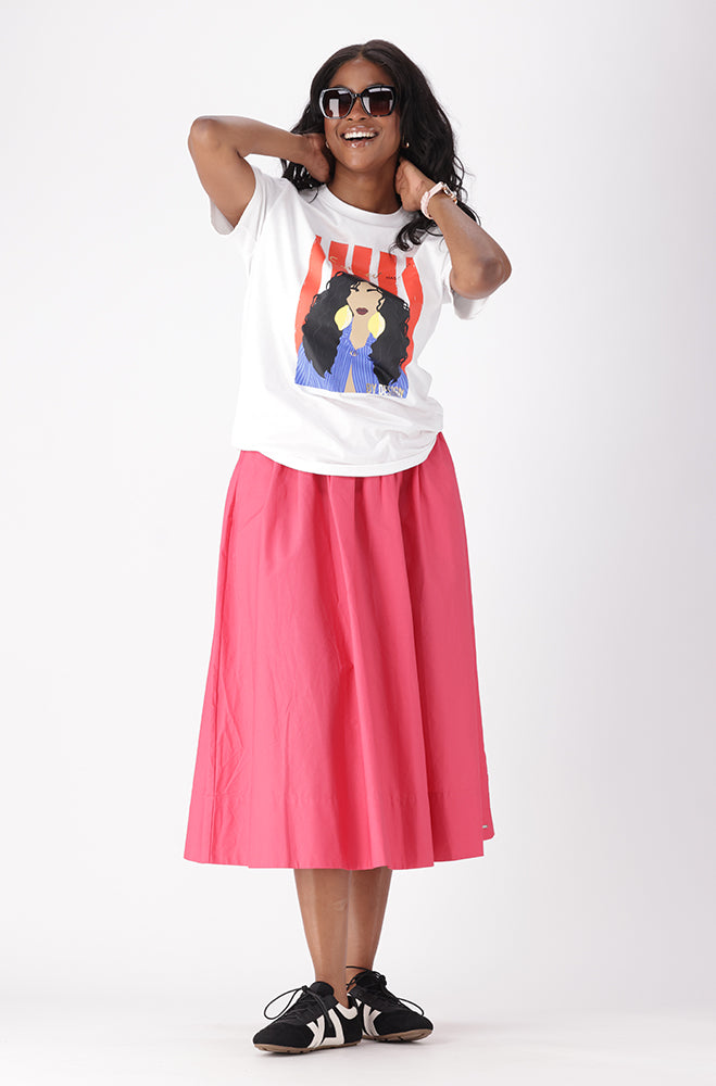 AMINA POPLIN SKIRT