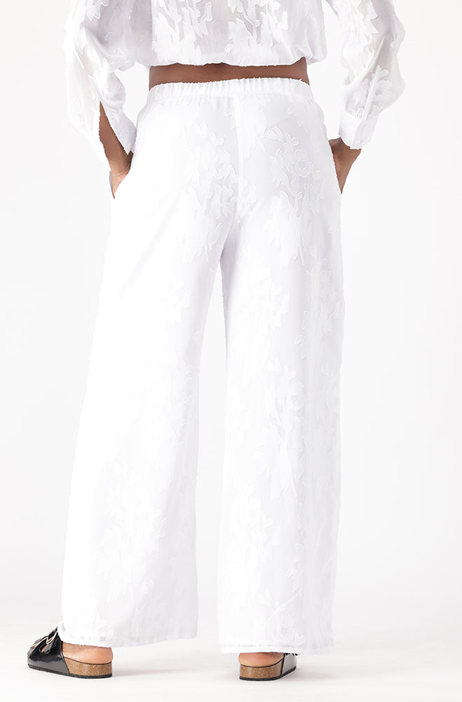 LYNEL TEXTURED WIDE LEG PANTS