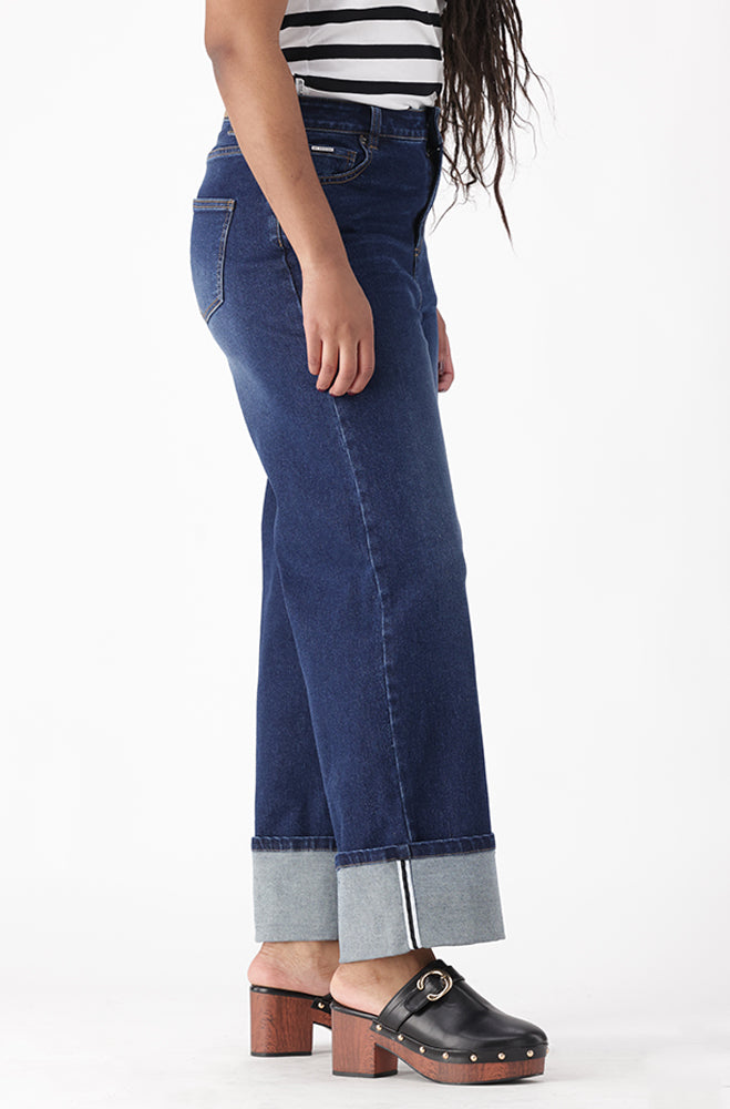 LUNA DENIM HIGH RISE WIDE LEG
