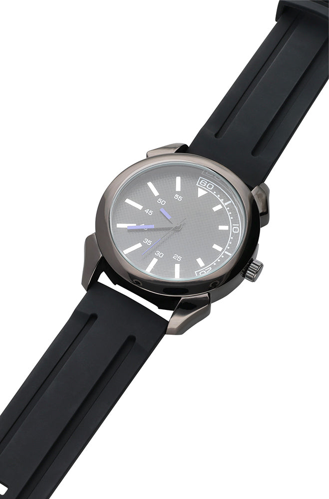 Accessories | Brody Silicone Strap Watch _ 159628 Black Watches