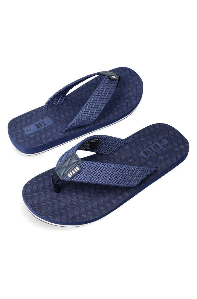 Footwear | Tate Embossed Flip Flop _ 161274 Navy Sandals