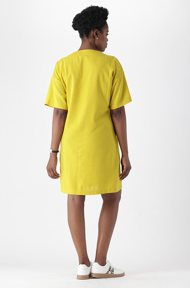 Ladies | Amy Tie Detail Linen Dress Dresses