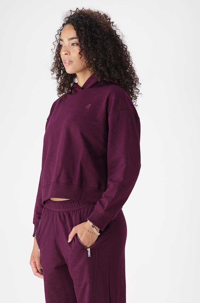 ALAYA SIDE SLIT HOODIE