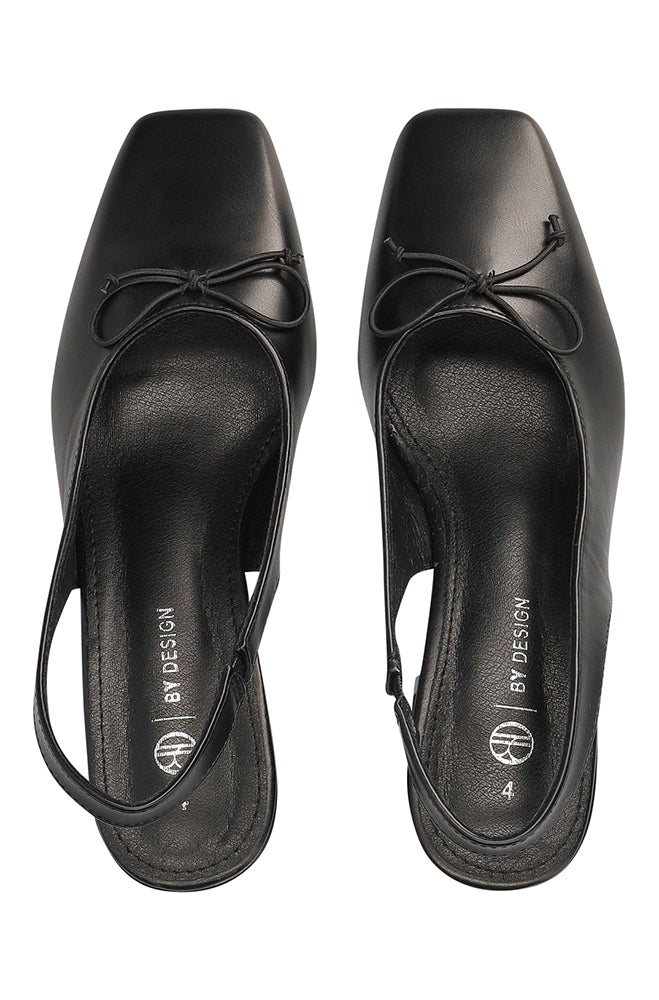 Slingback pump heel