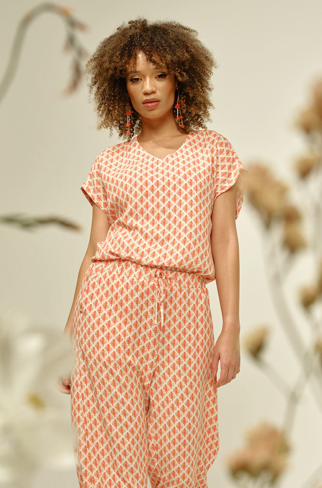 Ladies | Maria V- Neck Printed Top _ 161998 Multi Blouses