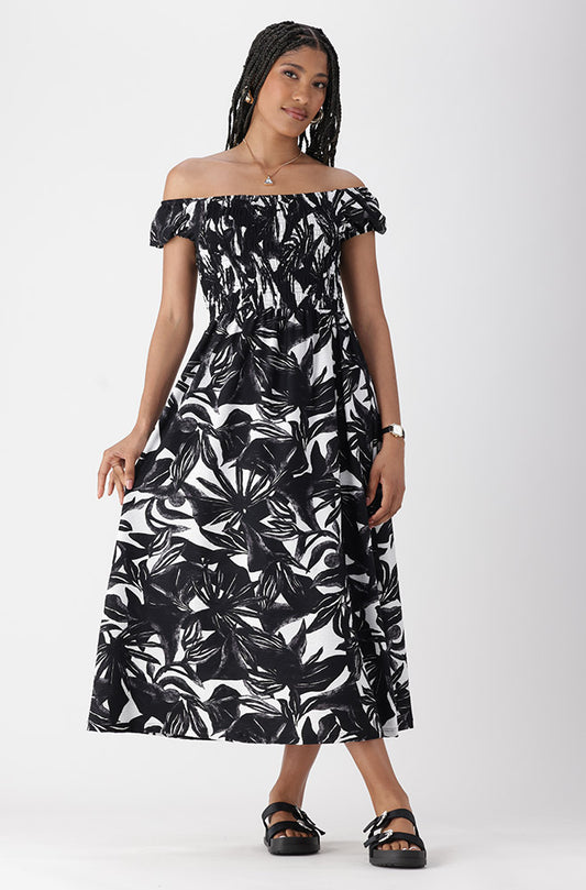 ATHENA OFF SHOULDER DRESS