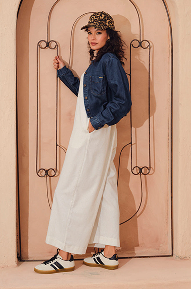 Hailey Linen Blend Jumpsuit _ 164622 _ Natural