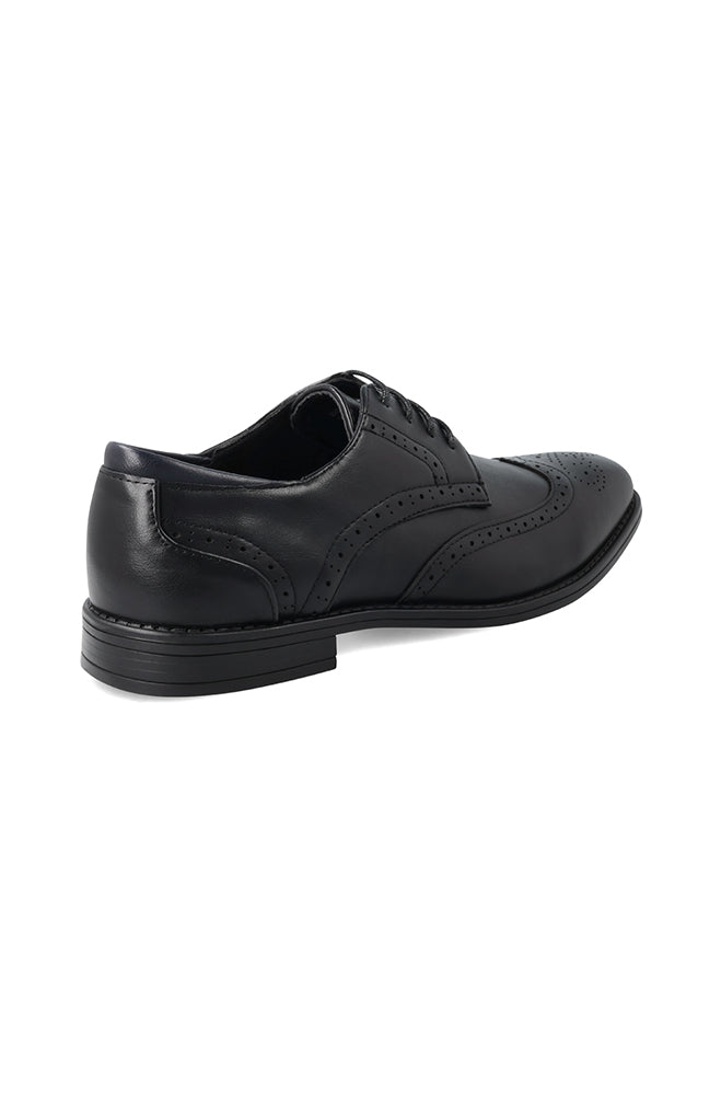 Footwear | Kade Fashion Brogue Formal _ 158772 Black Flats