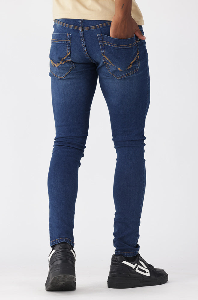 Mens | Amigos Super Skinny Denim _ 157157 Blue Jeans