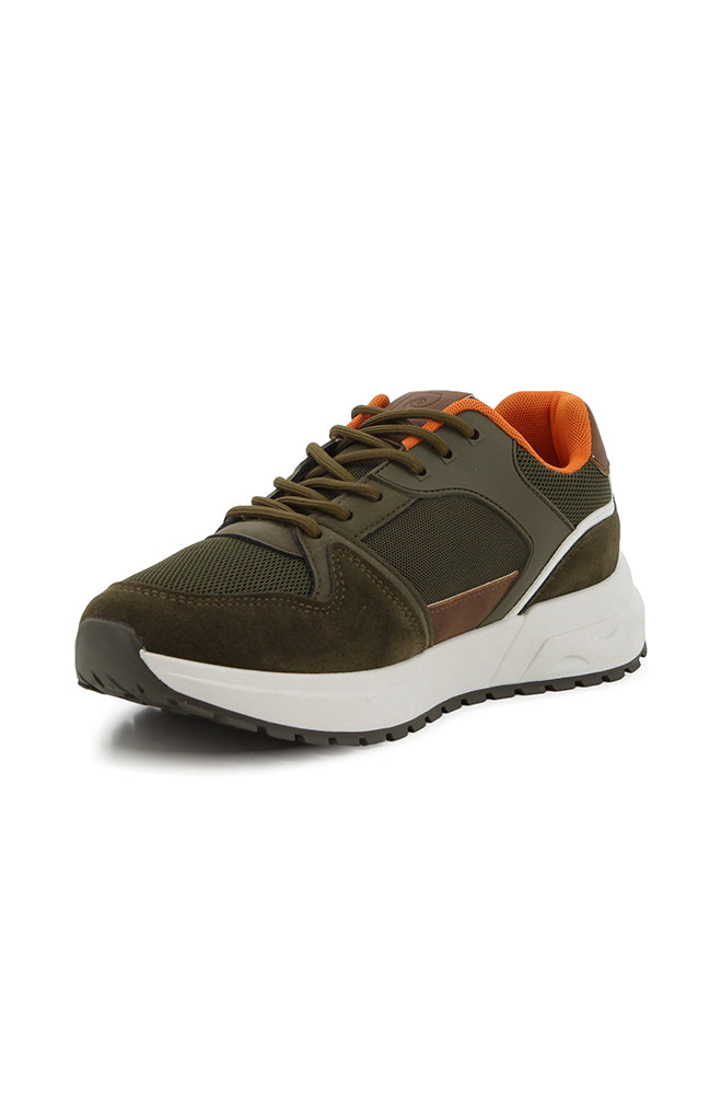 Pierre Cardin Jimmy casual lace up olive multi