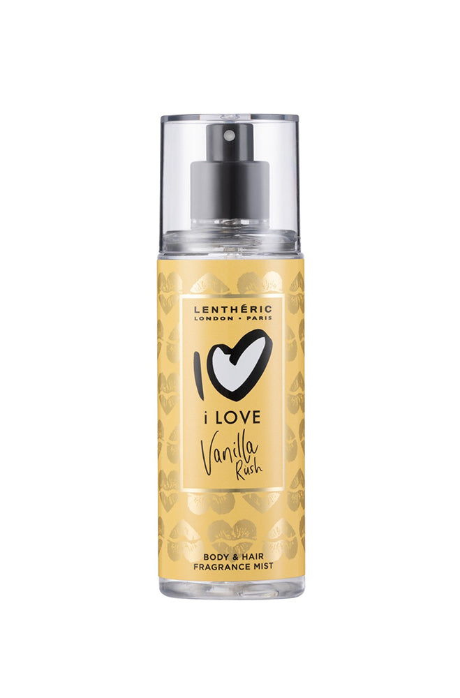 LENTHERIC I LOVE VANILLA RUSH BODY & HAIR FRAGRANCE MIST 100ML