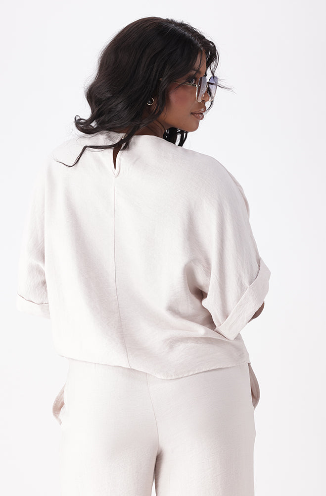 ARIELLA TEXTURED BOXY TOP