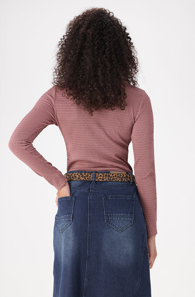 SERENA TEXTURED TURTLE NECK