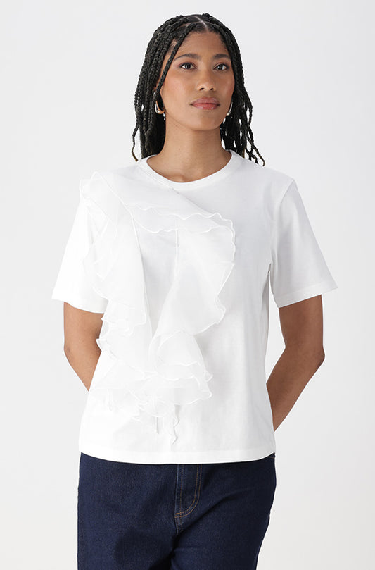 OLIVIA FRILL TEE