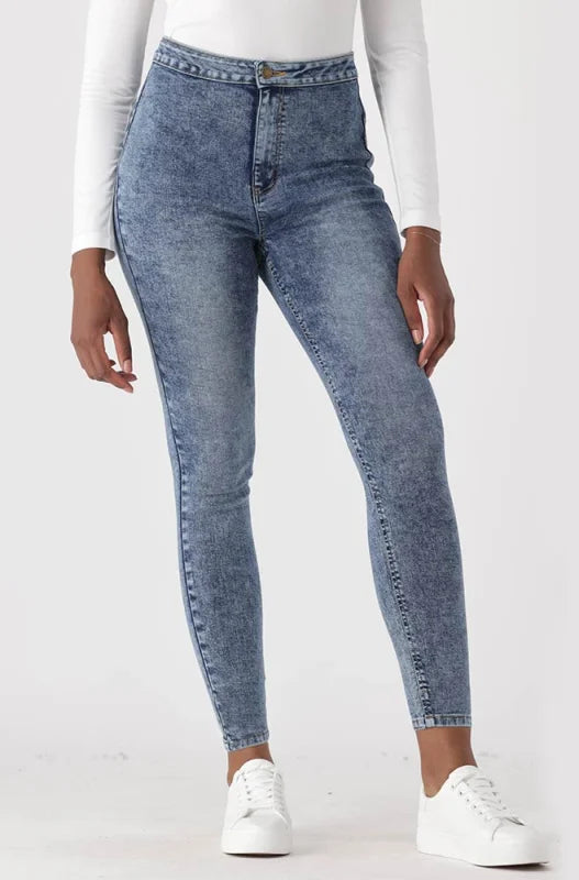 Ladies | Jessie High Rise Skinny Tube _ 148443 Mid Wash Jeans