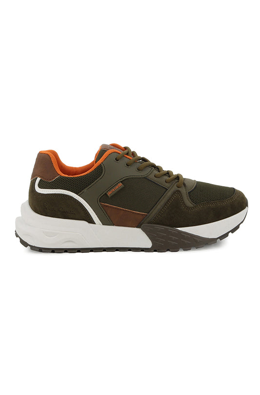 Pierre Cardin Jimmy casual lace up olive multi