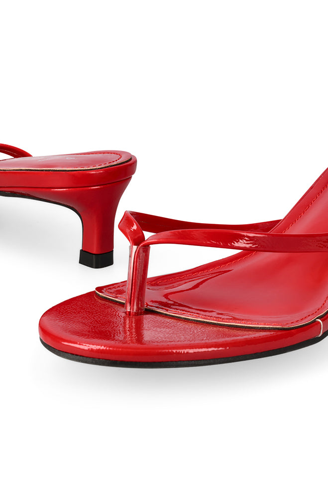 Kadi Patent toe sandal heel