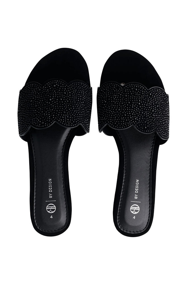 Dina diamante scalloped edged sandal
